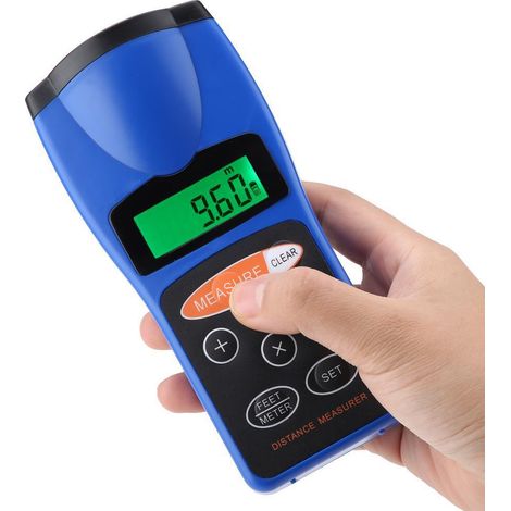 Laser-Entfernungsmesser, CP-3007 Ultraschall-Laser-Entfernungsmesser LCD-Display Multifunktions-Laser-Entfernungsmesser Laserbandlineal-Testwerkzeuge Messen Sie Entfernung, Fläche und Volumen