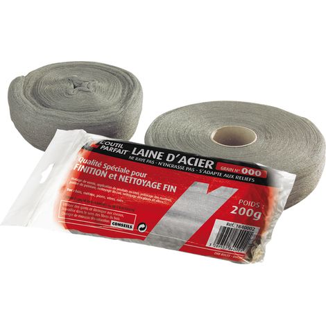 Laine d'acier Grain 000 200g (1/3)
