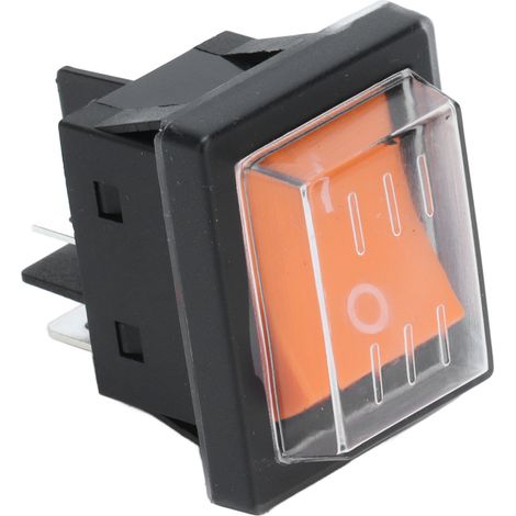 Interrupteur étanche 4 broches marche/arrêt en ABS, type bateau, avec couvercle, pour appareils électriques 125/250 V CA (1/5)