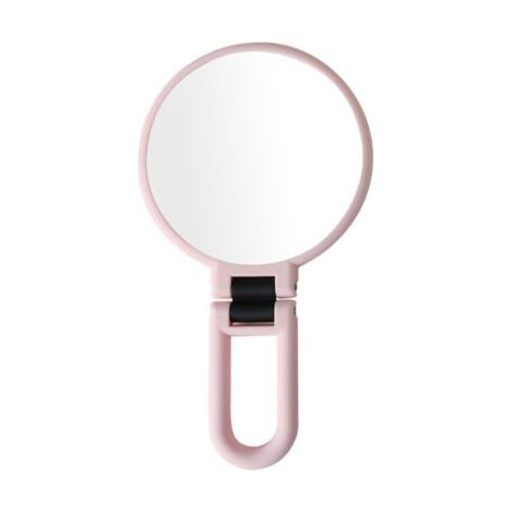 Miroir de Poche 1X 15X avec poignée pour Les Voyages, Miroir grossissant, Magnification, Miroir Double Face Pliable, Miroir pour Femmes pour Le Maquillage des Yeux en Voyage, sur Table
