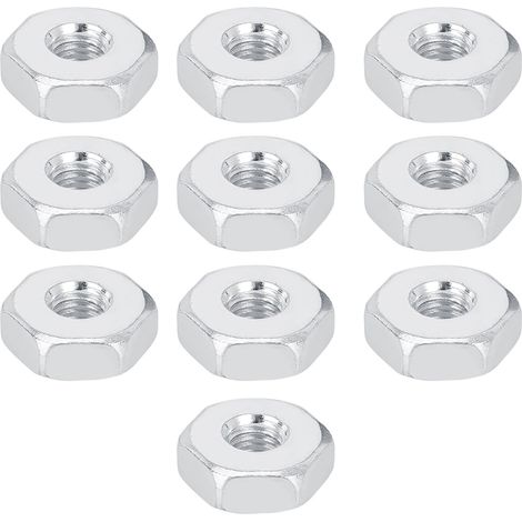 Écrou Hexagonal de Couronne de Barre de Guide 8 mm en Acier Inoxydable – 10 Pièces (1/5)