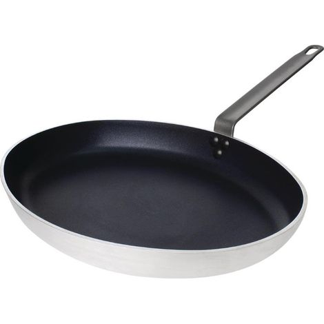 Poêle Ovale en Aluminium Antiadhésive Teflon Platinium Plus 360 mm - Vogue (1/5)