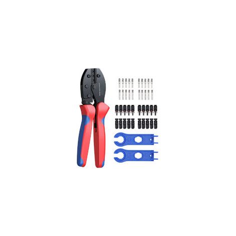 Outils de sertissage solaires MC3 MC4 – Kit complet pour câbles PV 2.5/4.0/6.0mm² – Connecteurs mâle/femelle inclus – Design ergonomique - 1paire (1/5)