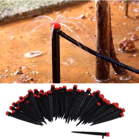 Tropfbewässerungssystem mit 8 Löchern, um 360° drehbar, 200-teiliges Set, für 4/7-Zoll-Schläuche. (1/5)
