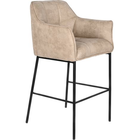 DKD Home Decor Tabouret Noir Beige 59x60x107 cm (1/5)
