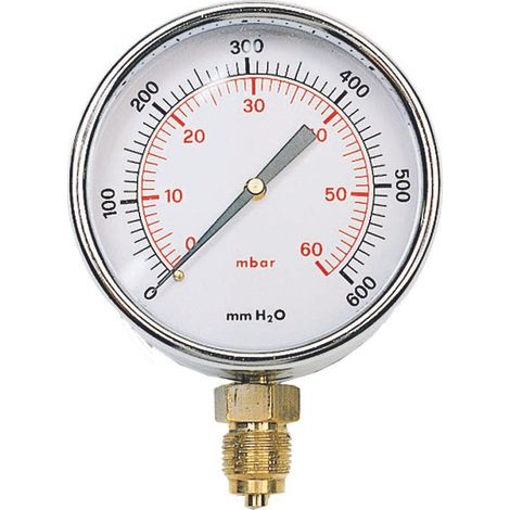 Manometro radiale bassa pressione ø 80 man. radiale bp d.80 60mb