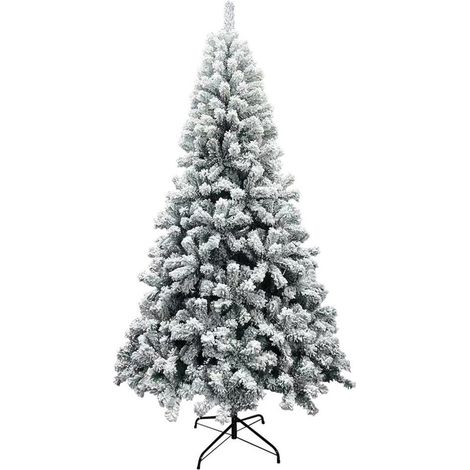 Albero Di Natale Sestriere Innevato H. Cm. 180 - Base Ø Cm. 90 (650 Rami) (1/4)