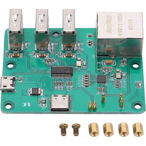 HUB-Erweiterungsplatine mit integriertem USB-zu-Ethernet-Zubehör für Raspberry Pi Zero Netzwerk