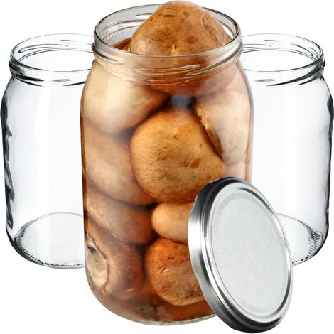 KADAX Weckgläser 900 ml, Sturzglas zum Einlegen, Einkochgläser für Schraubdeckel, Einmachglas verwen (1/5)
