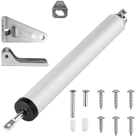 Ferme-porte pneumatique robuste pour porte moustiquaire ou porte tempête — 1 kit de fermeture pour porte moustiquaire avec support pneumatique