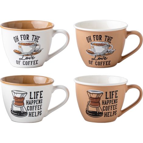MAURY'S TAZZA DEISGN CAFFE DA 550 CC IN DISEGNO ASSORTITO