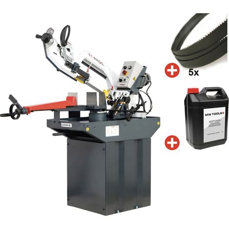 Pack scie à ruban pour métaux 225 mm - 230 V - Vitesse variable - 5 rubans - Liquide de coupe 5 L Torros SC281GV PACK 1 (1/5)