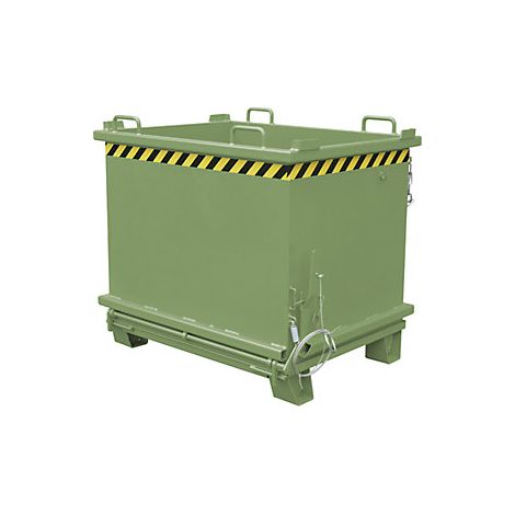 Bauer Klappbodenbehälter SB 1500, lackiert, Resedagrün
