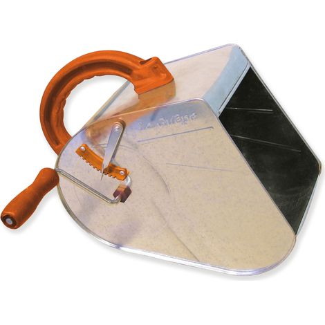 Machine à crépir La Guêpe® en acier inoxydable – 26,4 x 39 cm – Cuve large, prise en main confortable – Outil professionnel de projection d’enduit