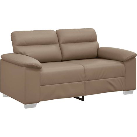 Divano a 2 posti Cappuccino 120 cm in similpelle vidaXL (1/5)