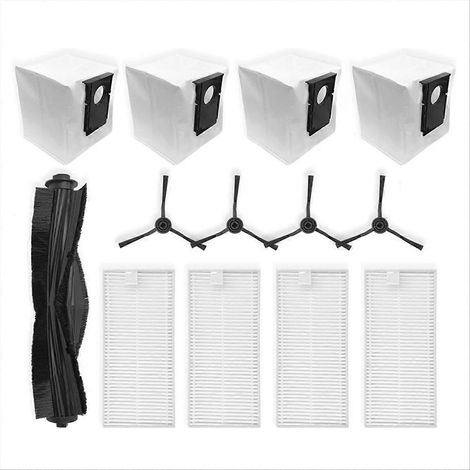 Ersatzteile für den Saugroboter J20 / W20 / W20 Pro: Hauptseitenbürste, HEPA-Filter, Staubbeutel-Zubehör (1/5)