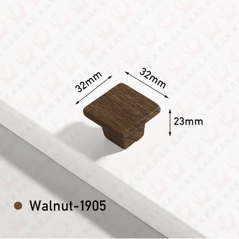 (Ensemble de 2 pièces) Boutons et poignées en bois pour meubles de cuisine et meubles à chaussures, style européen