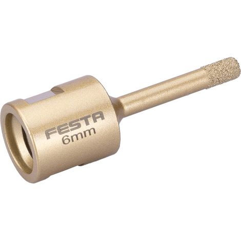 Trépan diamanté 6mm pour meuleuse avec filetage M14 - Usage professionnel
