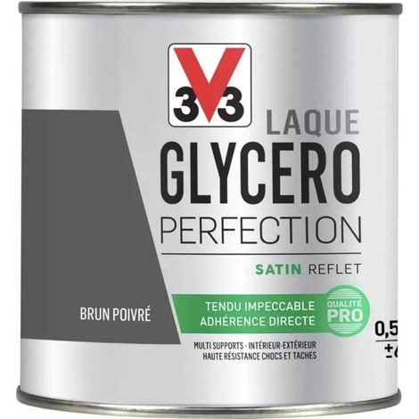 Laque Glycéro Perfection V33 Satin Brun poivré 0,5 L (1/4)