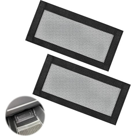 Accessoires pour Model 3 et Model Y, cache de ventilation sous le siège, cache de commande de climatisation pour les bouches d'aération, cache de ventilation arrière, fermeture Velcro (2 pièces) (1/5)