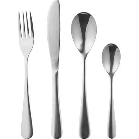 Ménagère 24 Pièces, Set de Couverts de Table en Acier Inoxydable, Pour 6 Personnes, Poli Miroir, Comprend des Couteaux Fourchettes et Cuillères (1/5)