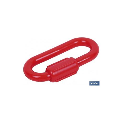 Collegamento catena plastica 8mm rosso