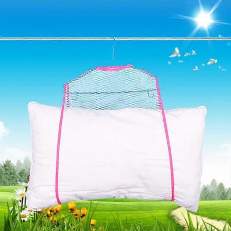 Séchoir à linge de balcon Vogue, accessoires pour la maison, cadre coupe-vent pour jouets, 1 support suspendu multifonctionnel pour oreiller fixe (1/5)