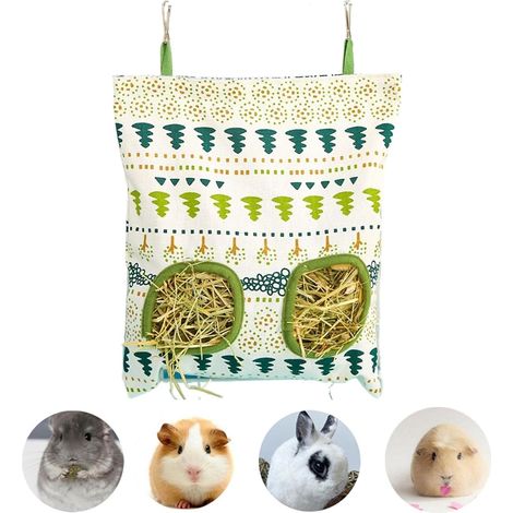 Hay Bag Hay Feeder Bags Guinea Pig Hay Feeder Bag for Guinea Pigs Chinchilla (1/5)
