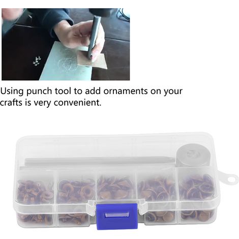 Coffret de trois outils de martelage manuels Mushroom Rivet Box (1/2)
