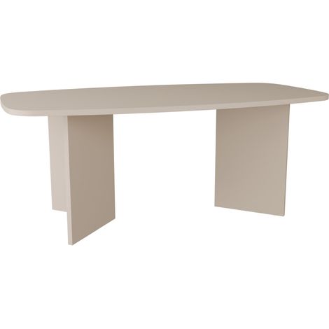 Selsey Piano – Esstisch rechteckig mit abgerundeten Ecken, 190 cm, Kaschmirgrau (1/5)