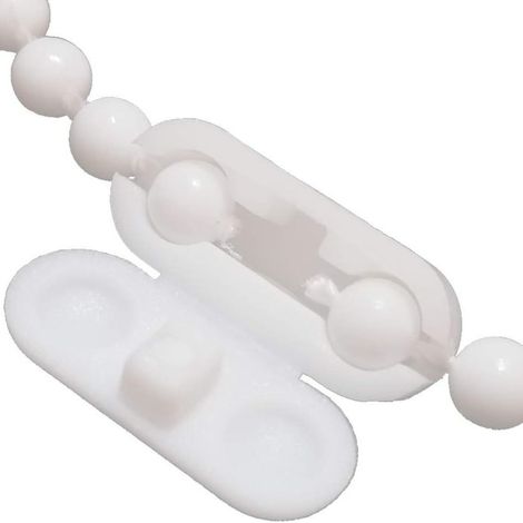 10 white beaded buttons for 1777MM roller blinds and Venetian blinds, beaded chain connectors, curtain accessories. (1/5)