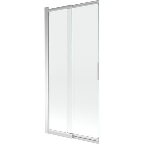 Mexen Fox mampara de bañera corredera de 2 hojas 85 x 150 cm, transparente, cromo - 891-085-002-01-00 (1/5)