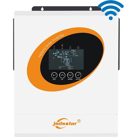 Onduleur Solaire Hybride, Onde Sinusoïdale Pure, Surveillance en Temps Réel, 6500W 48V, 220-240V, 48V (1/2)