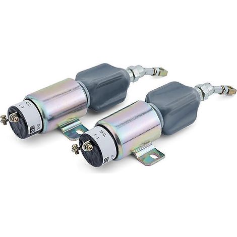 Groupe électrogène diesel 12 V/24 V, électrovanne d'arrêt moteur, excavatrice, extincteur, interrupteur de coupure de flamme et de carburant (1/5)