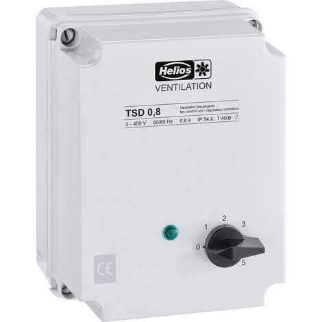 Helios TSD 0,8 Trafo-Drehzahlsteller 3-PH, 400V, 0,8A
