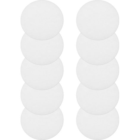 10 Pieces PP White Cotton Filter Sponge Filter for Pressurized Shower Heads 67x2mm Anti-Clogging Cotton Filter Sponge Replacement (1/5)