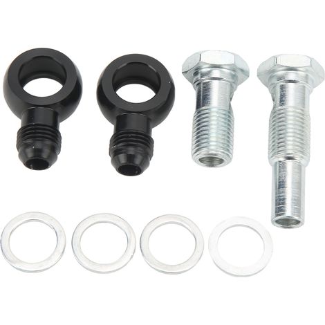 Kit raccord banjo refroidisseur d'huile transmission AN6 x 1/4 NPSM en alliage d'aluminium pour boîte 4L80E (1/5)