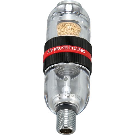 Séparateur huile-eau avec 3 tampons filtrants en coton, facile à installer, élément filtrant remplaçable pour pistolet à peinture, noir. (1/5)