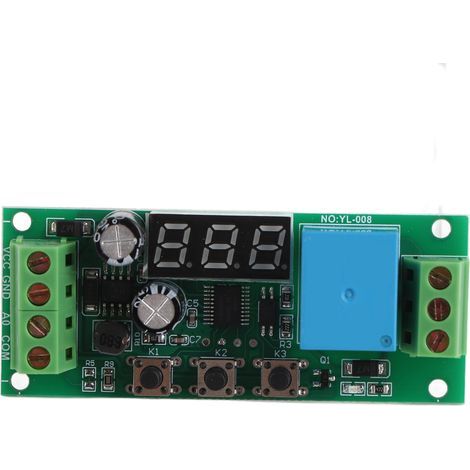 Stromerfassungssensormodul, Digitalanzeige, 4-20mA-Relaiskomponente, DC12V (1/5)
