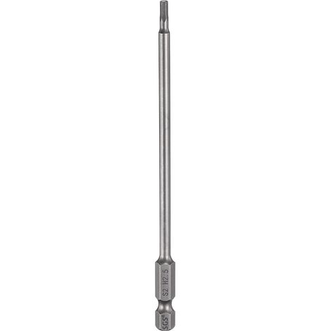 Embout de Tournevis Hexagonal 2.5mm Métrique Pointe Plate 1/4" Tige Hexagonale 120mm (4.7") Longue Magnétique Embouts de Tournevis à Douille Hexagonale (1/5)