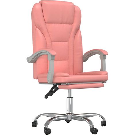 Maison Exclusive - Fauteuil inclinable de bureau Rose Similicuir (1/5)
