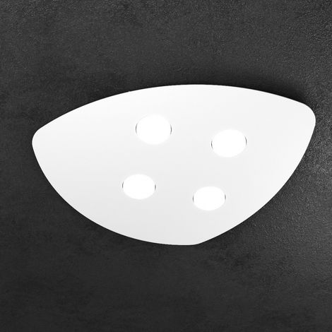 Plafoniera Moderna Shape Metallo Bianco 4 Luci Gx53 (1/5)