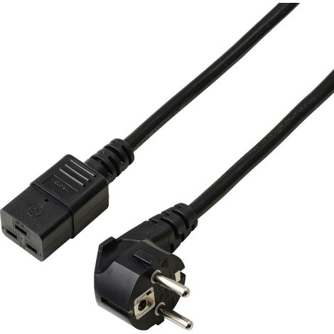 Sygonix SY-7154324 Strom Anschlusskabel Schwarz 2.00 m (1/3)