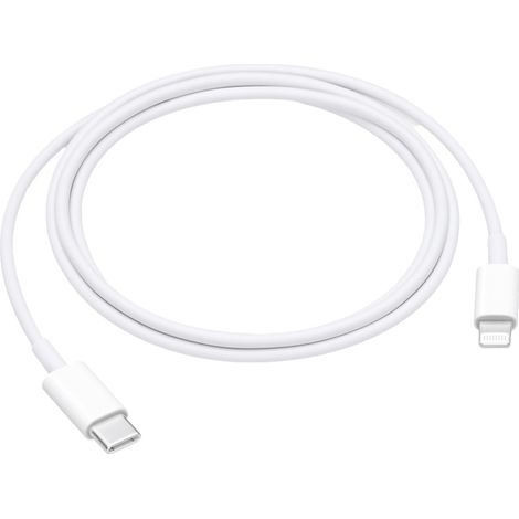 Apple iPad/iPhone/iPod Anschlusskabel [1x USB-C® Stecker - 1x Lightning] 1.00 m Weiß (1/4)