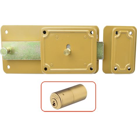 SERRATURA FERROGLIETTO 'P-CF' P60 - 6 mand.E70 Dx solo catenaccio- 2 pezzi  - FF