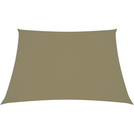 Voile d'ombrage, Protection Solaire, pour Jardin Terrasse Extérieur, Tissu Oxford carré 3x3 m Beige OIB8138E (1/5)