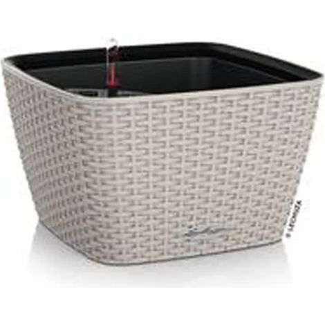 Jardinière BACINO Cottage ALL-IN-ONE 30x30 cm marron sable LECHUZA (1/5)