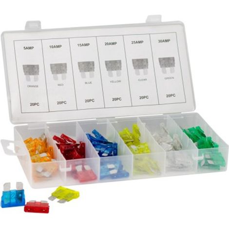 Assortiment de fusibles (120 pièces), LOGUI