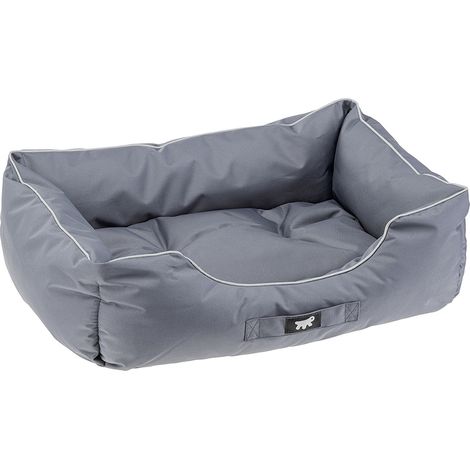 Ferplast JAZZY Divan doux en tissu technique pour chiens. Différentes tailles et couleurs.. Variante 60 - Misure: 66 x 50 x h 20 cm - Gris (1/5)