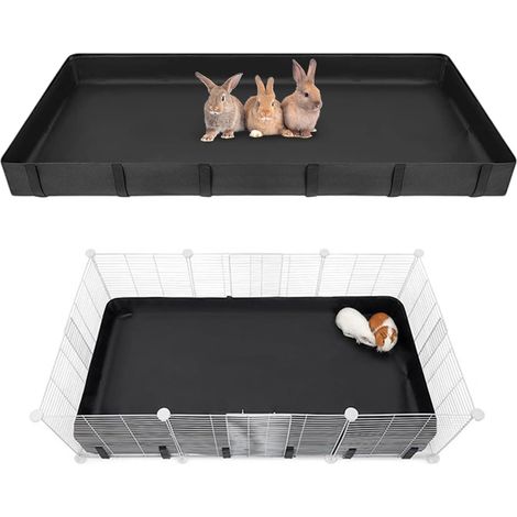 Guinea Pig Cage Cover Waterproof Bottom for Small Animals Habitat Canvas for Chinchilla Bed (105 x 69 x 11cm) (1/5)